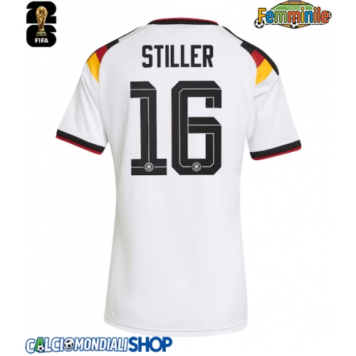 Maglie da calcio Germania Angelo Stiller #16 Prima Maglia Femminile Mondiali 2026  Manica Corta